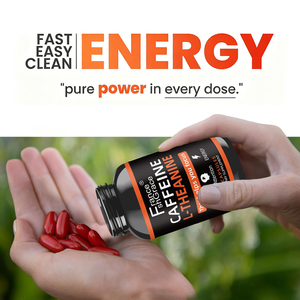 Pastillas de Cafeína de Alta Calidad con L-Teanina, 60 Cápsulas, Apoyan la Energía y la Concentración, Suplemento de Cafeína de Acción Prolongada - Product Image 2