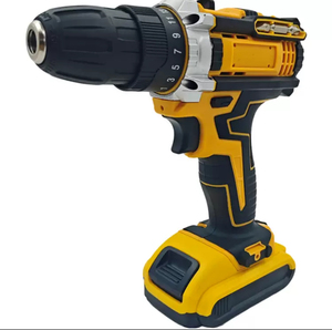 <span class=keywords><strong>Perceuse</strong></span> à percussion sans fil industrielle, diamètre de perçage maximal de 10 mm, vitesse variable, livrée avec clé et boîte à batterie, ensemble d'outils électriques - Product Image 6