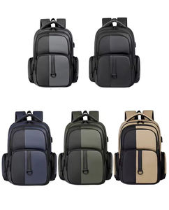 Sacs à dos décontractés pour hommes en gros, sacs à dos de voyage multi-couches avec port USB, résistants à la saleté, grande capacité - Product Image 3