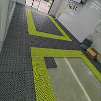 Modulare PP-Garagenbodenfliesen Hochbelastbare Ineinandergreifende Bodenplatten für Werkstatt und Lager