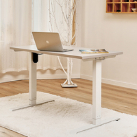 Fournisseurs 60 72 pouces Table de studio d'enregistrement moderne en bois blanc Station de travail électrique à hauteur réglable pour ordinateur pour filles
