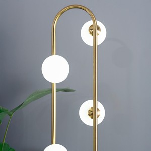 Lámpara de Pie Moderna de Metal para Sala de Estar o Dormitorio, <span class=keywords><strong>Artema</strong></span>, Ajustable y Convertible, con Diseño de Esquina Alta en Color Blanco - Product Image 5