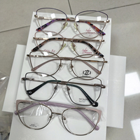 Prêt à expédier – Déstockage – Montures optiques en métal mélangé et entièrement en acier inoxydable – Montures optiques en métal de haute qualité et tendance pour femmes