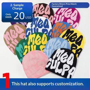 <span class=keywords><strong>Gorro</strong></span> de Punto Personalizado Europeo y Americano, <span class=keywords><strong>Gorro</strong></span> de Invierno con Letras Jacquard de Colores, <span class=keywords><strong>Gorro</strong></span> Cálido y Popular - Product Image 2