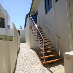 Escalera Recta <span class=keywords><strong>de</strong></span> Madera con Viga <span class=keywords><strong>de</strong></span> Acero Reforzada PRIMA, <span class=keywords><strong>para</strong></span> Uso en Interiores <span class=keywords><strong>de</strong></span> Viviendas - Product Image 5