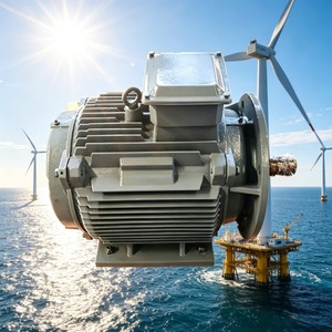 Générateur synchrone à aimant permanent silencieux vertical 3 kW IP68 à enroulement 100 % cuivre pour hydroélectricité et éolienne, haute efficacité - Product Image 3