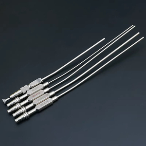 Aspirador Nasal de Acero Inoxidable, Instrumentos ORL, Instrumentos de Otorrinolaringología, Septoplastia, Extractor de Sangre Nasal Curvo sin Aguja - Product Image 3