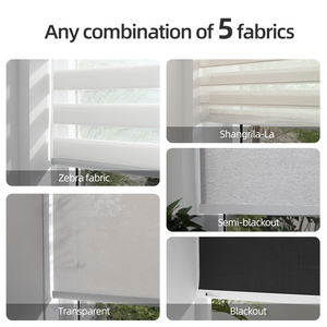 Smart Blinds <strong>Alexa</strong> Electric zebra Blind Day Night Dual Roller Shade Automatic zebra Curtains Motorized Window Blind - Product Image 4