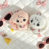 Porte-clés Lapin en Peluche de 11 cm, Adorable Jouet à Suspendre pour Sac, Accessoire Attrape-griffes, Poupée Mobile, Porte-clés Lapin en Peluche