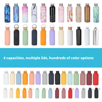 VENTE FLASH Bouteille d'eau isotherme 304 avec logo client, pour les trajets quotidiens, 350 ml-1000 ml, tasse thermique pour cadeau promotionnel d'entreprise