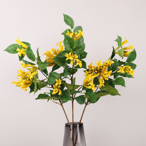 Firecracker <b>Artificial</b> Flowers Single <b>Stem</b> 83cm High Simulation Wedding Decorations Home Decor Props - Product Image 1