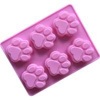 Moule en silicone en forme de patte pour savon, bougie, résine et cire