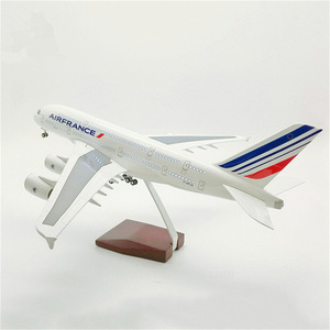 Modèle <span class=keywords><strong>d</strong></span>'<span class=keywords><strong>avion</strong></span> en résine Airbus A380 <span class=keywords><strong>Air</strong></span> <span class=keywords><strong>France</strong></span> à l'échelle 1/160, 46 cm, avec LED et trains <span class=keywords><strong>d</strong></span>'atterrissage - Product Image 6