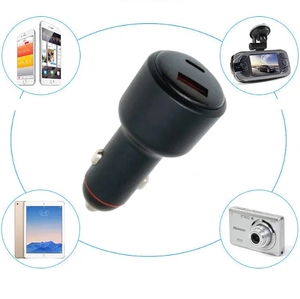 Dc 12V 24V nhanh chóng xe sạc loại C sạc ổ cắm thuốc lá nhẹ hơn thay thế cổng kép USB + Loại C Adapter - Product Image 6