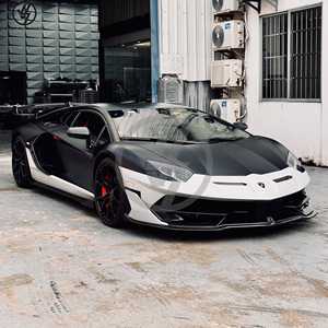 Nuevo Kit de Carrocería de Fibra de Carbono Estilo SVJ para Lamborghini Aventador LP700 LP720, Parachoques Delantero, Alerón Trasero, Faldones Laterales, Cubierta del Motor - Product Image 2