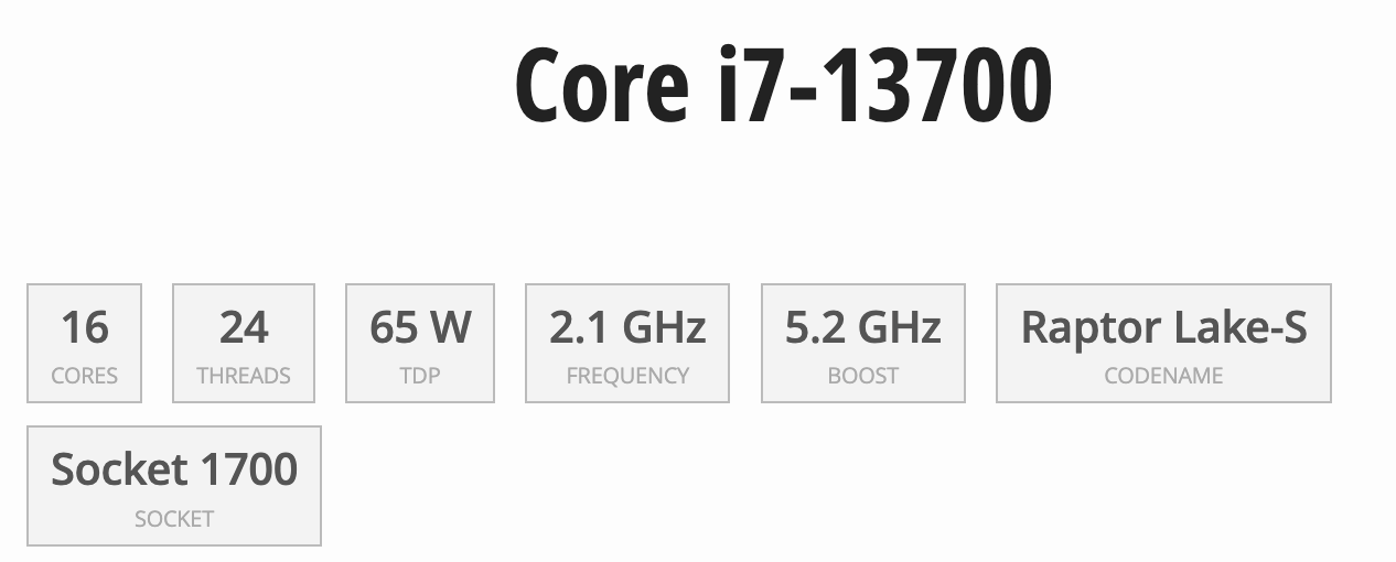 I7-13700 [Nuevo en caja con garantía de 3 años]