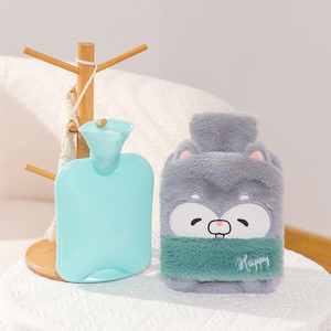 Bolsa de agua caliente de conejo reutilizable personalizada al por mayor de fábrica bolsa de agua caliente de goma de la mejor calidad con cubiertas - Product Image 3