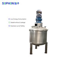 Mélangeur automatique de poudre et de liquide en acier inoxydable industriel SOPHON, grande capacité, niveau de sécurité élevé, fonctionnalités multifonctionnelles