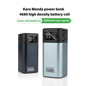 Kara Manda Top Quality Large Capacity Power Bank Fast Charging Portable Power Bank 4680 Battery Cell Power Bank For Tesla