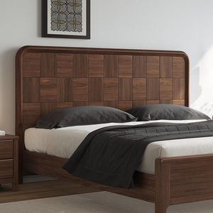 Cama de madera maciza de 1.8 m, moderna, tamaño king, con almacenamiento, muebles de dormitorio, estructura de mortaja y espiga. - Product Image 3