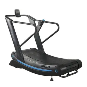 Cinta de correr curva sin motor personalizada de alta calidad, cinta de correr rotativa de aire para uso en interiores en el gimnasio