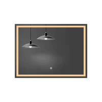 Miroir de salle de bain LED intelligent moderne de haute qualité sans cuivre, design rectangulaire