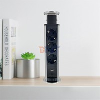 Enchufe de escritorio directo de fábrica, enchufe de alimentación eléctrico de cerámica, enchufe oculto para muebles de mesa de oficina