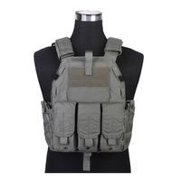 Emersongear Vente en gros Gilet tactique M4 léger en nylon Cordura 500D, porte-plaques de combat, compatible Molle