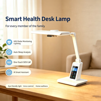 Lámpara Inteligente L35 con IA para la Salud, Monitor de Sueño con Radar de 60GHz, Llamada SOS 4G, Cuidado de Personas Mayores, Cuidado Ocular, Lámpara de Escritorio con Software Personalizado