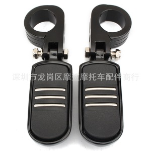 Moshark Motorcycle Footrest <b>Bracket</b> CNC Aluminum Black <b>Silver</b> For Harley Modification Pedals Handlebar Accessories - Product Image 2