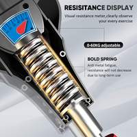 Appareil d'entraînement multifonctionnel pour les cuisses, avec résistance réglable de 132 lb, pince pour les jambes, pour les muscles internes et le plancher pelvien (Kegel)