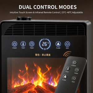 Calentador Eléctrico Moderno de 2000W con Humidificador, Calentador Rápido con Llama 3D para Sala de Estar - Product Image 2