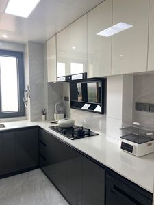 Armoire <span class=keywords><strong>de</strong></span> <span class=keywords><strong>cuisine</strong></span> moderne <span class=keywords><strong>de</strong></span> style shaker <span class=keywords><strong>pour</strong></span> appartement <span class=keywords><strong>peinture</strong></span> brillante meubles en bois avec évier armoires <span class=keywords><strong>de</strong></span> base conception <span class=keywords><strong>de</strong></span> <span class=keywords><strong>cuisine</strong></span> à domicile - Product Image 6