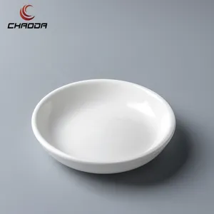 CHAODA Factory Direct Supply Japanese Style Sushi Soy Plate Dish Round Mini Small Bowl Ceramic Dipping Sauce Dishes