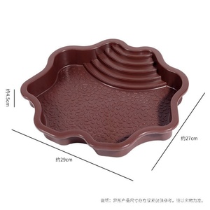 Baignoire en plastique pour reptiles nouvellement conçue, bain pour tortues, plateau d'alimentation pour reptiles, baignoire pour gecko, serpent, tortue, lézard - Product Image 3