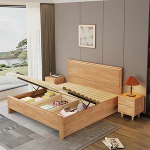 เตียงนอนนาเปิลส์ ดีไซน์คลาสสิกหรูหราสไตล์ฝรั่งเศส คุณภาพสูง โครงไม้เนื้อแข็งสีเทาอ่อน หัวเตียงโค้งมน - Product Image 3