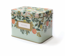 Carte per ricette natalizie stampate personalizzate all'ingrosso con scatola di latta per ricette a cucchiaio design vintage di lusso per scatola di latta in metallo al cioccolato al tè - Product Image 4