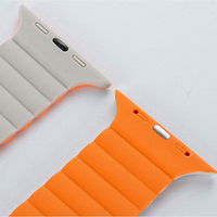 Bracelet intelligent respirant à libération rapide, bracelet de sport en silicone ultra-résistant avec fermoir magnétique pour montre IWatch Apple