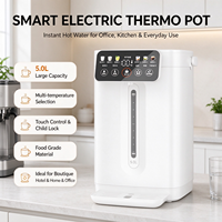 Distributeur d'eau électrique numérique 5L OEM personnalisé avec écran tactile, bouilloire chauffe-eau pour cuisine et bureau modernes