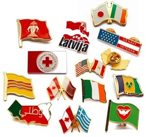 دبوس شعار علم الولايات المتحدة الأمريكية الجديد سريع الشحن، مصنوع من المعدن الصلب بلون ذهبي أنيق - Product Image 6