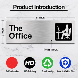 Enseigne de bureau personnalisée à prix réduit d'usine pour <span class=keywords><strong>Amazon</strong></span> Logo autocollant de <span class=keywords><strong>porte</strong></span> équipement publicitaire personnalisé - Product Image 3