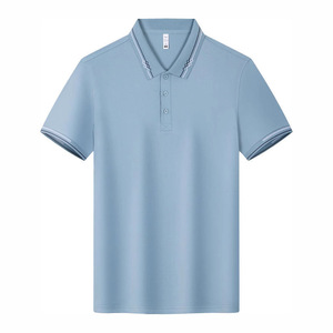 Polo Shirt Unisex Solid Color Polyester Fiber Workwear Daily Use G26-1038 - Product Image 4