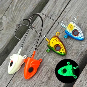 Tête <span class=keywords><strong>de</strong></span> jig Spinpoler Fish Shad avec hameçons barbelés en carbone haute résistance et porte-appât pour la pêche au jig, au bar, à la perche, en mer, en bord <span class=keywords><strong>de</strong></span> mer, depuis un bateau ou depuis la <span class=keywords><strong>rive</strong></span> - Product Image 6