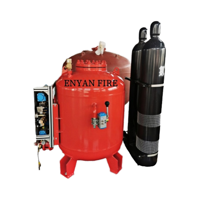 New 1000KG Vehicle-Mounted Dry Chemical Powder Fire System DCP 6x4 Drive Wheel