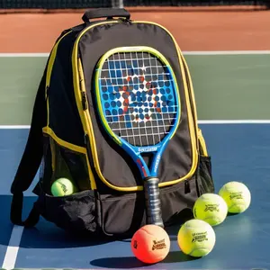 Özel logo profesyonel tenis sırt çantası badminton raketi çanta ile kadınlar için ayakkabı cep padel tenis çantası