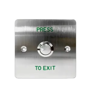 Stainless Steel Push to Exit Button Slim Door Access Control Button