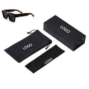Custom Logo Rectangle Earthangels <b>Glasses</b> <b>Case</b> Sunglasses Pouch Packaging Eyeglasses Box Set Folding <b>Case</b> Luxury Fashion Bag - Product Image 3