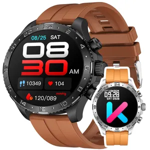 S600 uomo stile Business 1.53 pollici HD cintura in pelle + cinturino in silicone NFC Smartwatch monitoraggio della salute braccialetto orologio intelligente