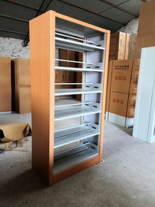 Étagère à <span class=keywords><strong>livres</strong></span> sur mesure de grande capacité, double face, fabriquée avec un cadre métallique, directement de l'usine - Product Image 6