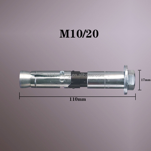 Bulloni di ancoraggio pesante ad alta resistenza M10/20 D15 * 109MM bulloni di ancoraggio galvanizzati per impieghi gravosi - Product Image 2